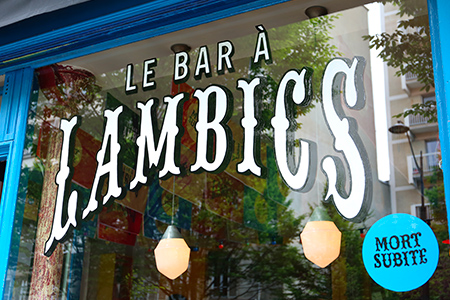 Vitrine Bar à Lambics - Studio Syllabe et Bon Esprit