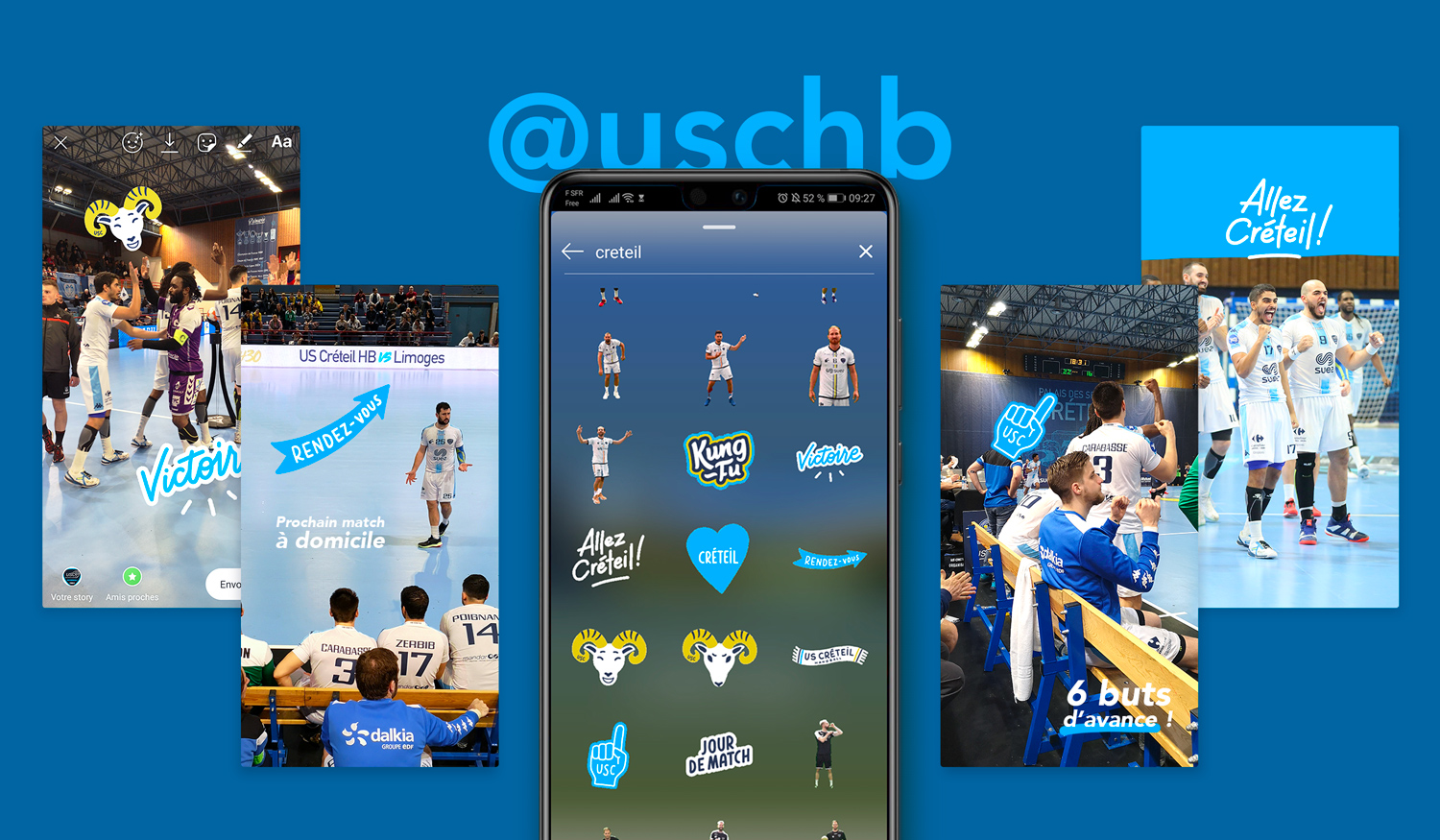 Stories US Créteil Handball - GIFs