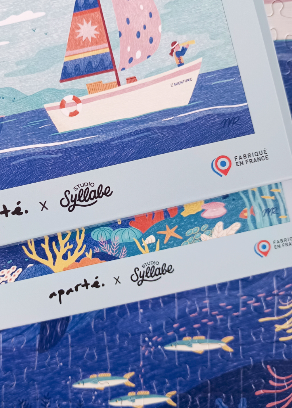 Aperçu 2 puzzles avec signature Studio Syllabe